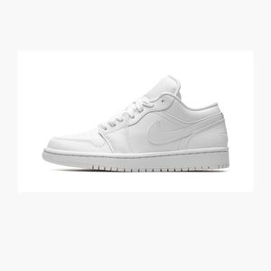 NWT Women’s Air Jordan 1 Low, size 8.5, in Triple White